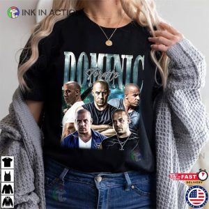 Dominic Toretto Vintage T Shirt vin diesel fast and furious 4 Ink In Action