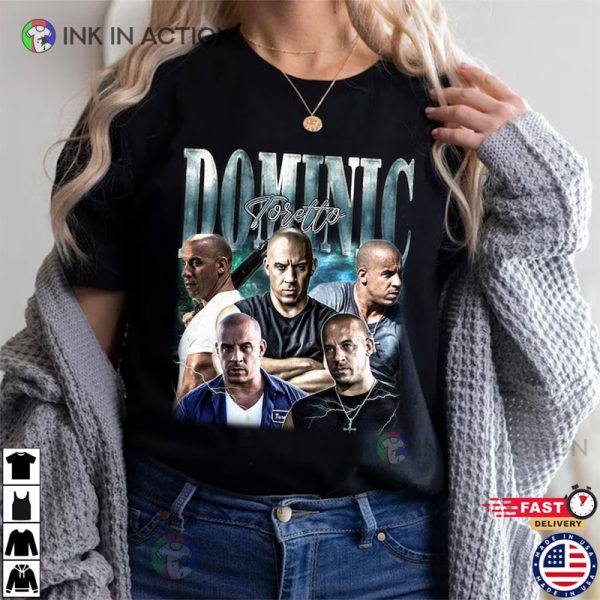 Dominic Toretto Vintage T-Shirt Vin Diesel Fast And Furious