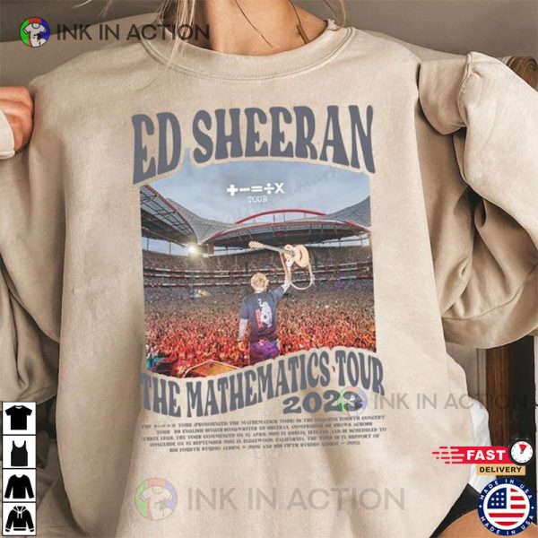 Ed Sheeran The Mathematics Tour Shirt, Ed Sheeran Tour 2023