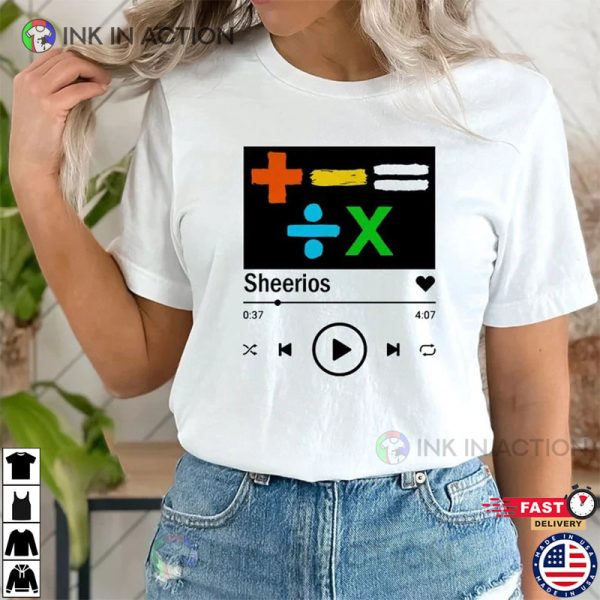 Ed Sheeran Tour 2023, Mathematics Tour 2023 Music Concert T-shirt