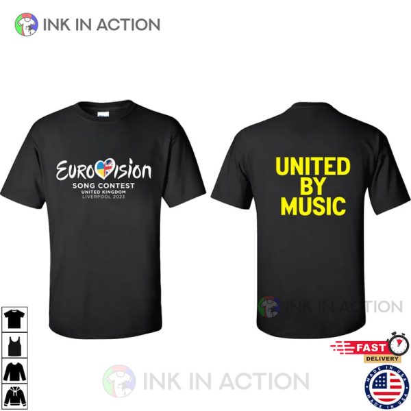 Eurovision 2023 Liverpool UK Music T-shirt