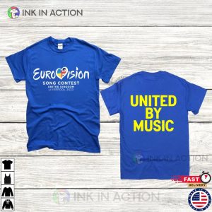 Eurovision 2023 Liverpool UK Music T shirt Ink In Action