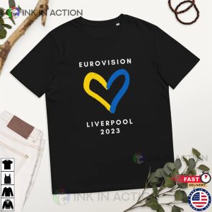 Eurovision Liverpool Ukraine Heart Unisex T-shirt