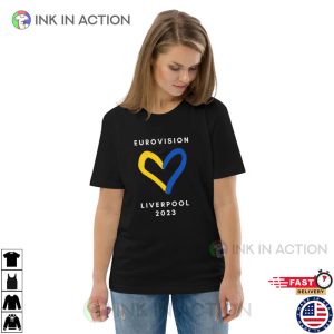 Eurovision Liverpool Ukraine Heart Unisex T-shirt