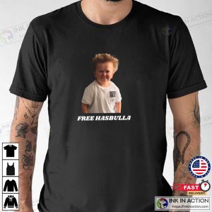 FREE HASBULLA Graphic T-Shirt, Show Your Support For Hasbulla