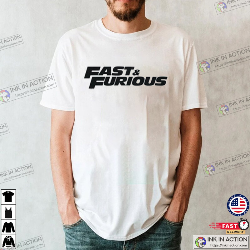 Fast & Furious Logo T-Shirt, Fast & Furious Movie - Print your thoughts.  Tell your stories.