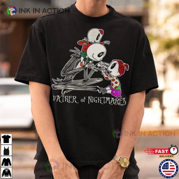 Father Of Nightmares Vintage T-Shirt, Father’s Day Jack Skellington