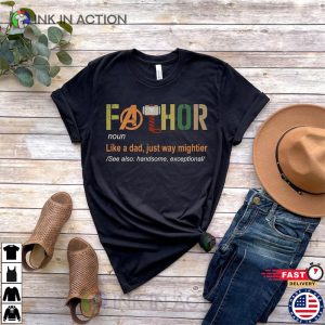Fathor Superhero Shirt Gift For Father 3 Ink In Action