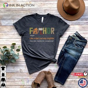 Fathor Superhero Shirt Gift For Father 4 Ink In Action