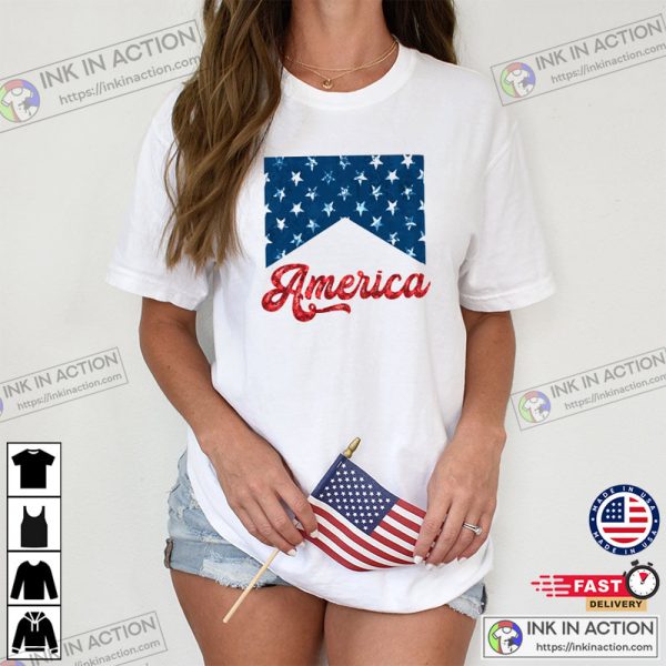 Fourth Of July Shirt USA Flag T-Shirt, America Tee