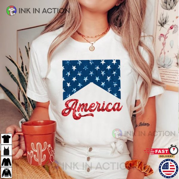 Fourth Of July Shirt USA Flag T-Shirt, America Tee