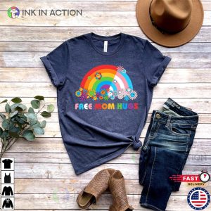 Free Mom Hugs Rainbow Gay Pride T Shirt 2 Ink In Action