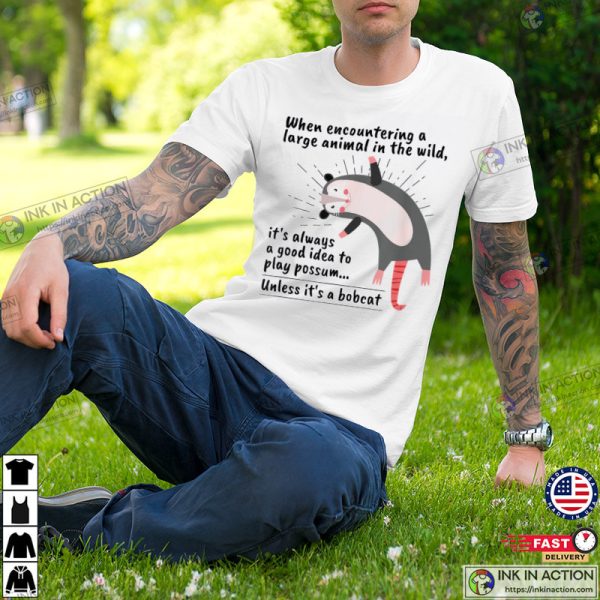 Funny Playing Cute Possum T-Shirt