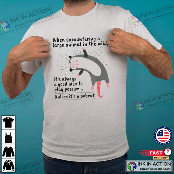 Funny Playing Cute Possum T-Shirt