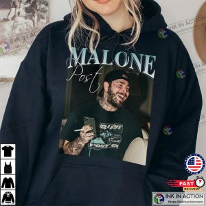 Funny post malone shirt Retro Post Malone Fan Sweatshirt 3 Ink In Action