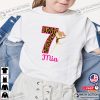 Gymnastics Birthday Party T-Shirt, Leopard Custom Name Print