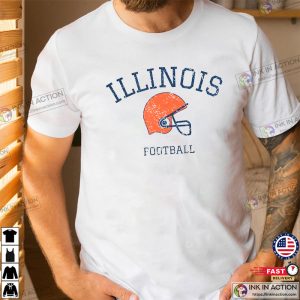 Illinois College Football Gameday T shirt 2 Ink In Action