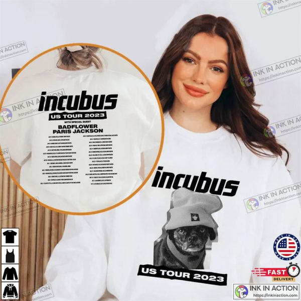 Incubus Band US Summer Tour, Incubus Tour 2023 Fan Shirt