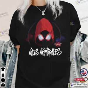 Into the Spider-Verse Hooded Miles Morales Spider Verse T-Shirt