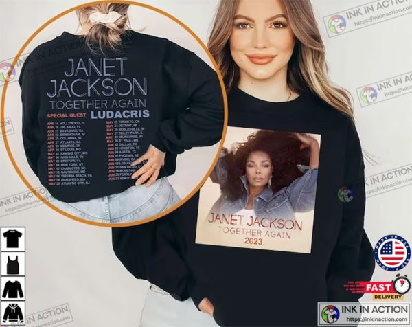 Janet Jackson Together Again Tour 2023 Shirt