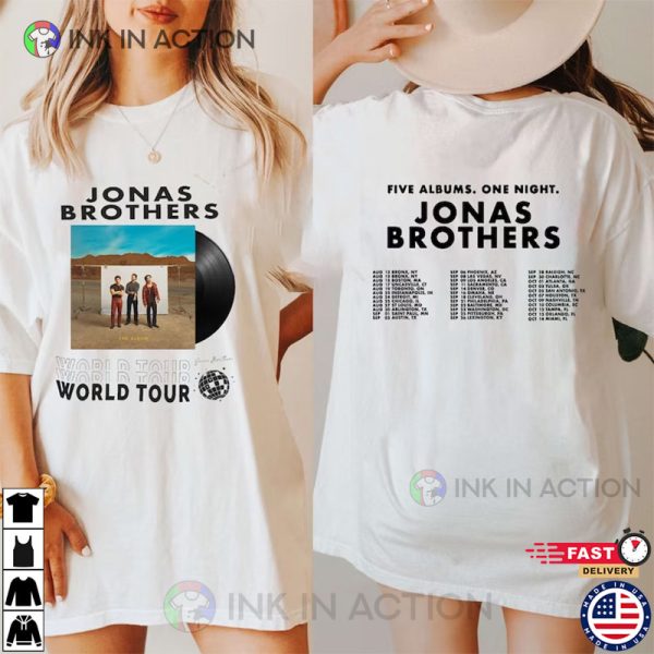 Jonas Brother’s Five Albums One Night, Jonas Brothers Tour Shirt