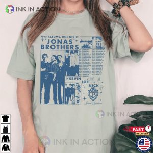 Jonas Brothers Five Albums One Night Tour Shirt jonas brothers tour 2023 1 Ink In Action