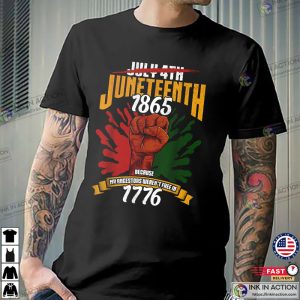 Juneteenth Black Independence Day T Shirt 2 Ink In Action
