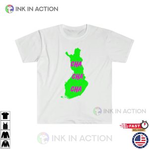 Kaarija Cha Cha Cha Eurovision 2023 Finland Map Shirt 3 Ink In Action