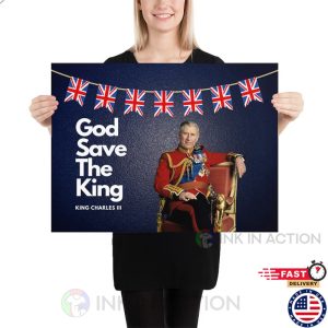 King Charles III Coronation God Save the King Poster