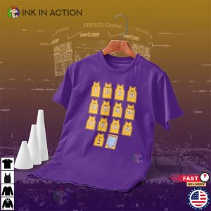 Lakers Retired Jersey Numbers T Shirt lakers jersey kobe 1 Ink In Action