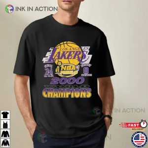 Vintage LA Los Angeles Lakers 2009 NBA Caricatures Basketball Champions  Shirt XL