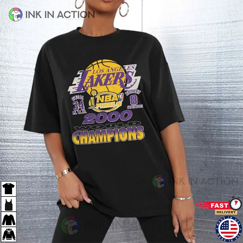 Vintage Los Angeles Lakers, Lakers Champions Shirt - Ink In Action