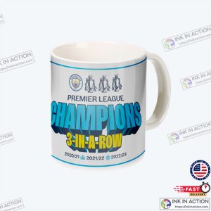 Manchester City 2022 2023 Premier League Champions Mug Ink In Action