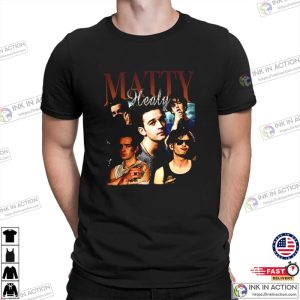 Matty Healy Vintage T ShirtPop Rock Band Matty Healy 90s Fans Ink In Action