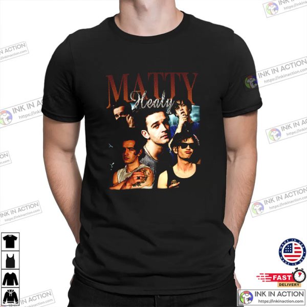 Matty Healy Vintage T-Shirt,Pop Rock Band, Matty Healy 90’s Fans