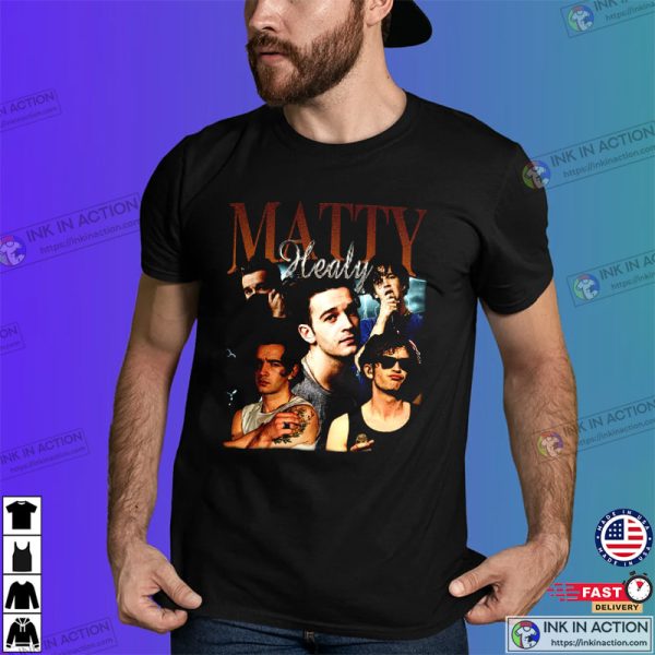 Matty Healy Vintage T-Shirt,Pop Rock Band, Matty Healy 90’s Fans