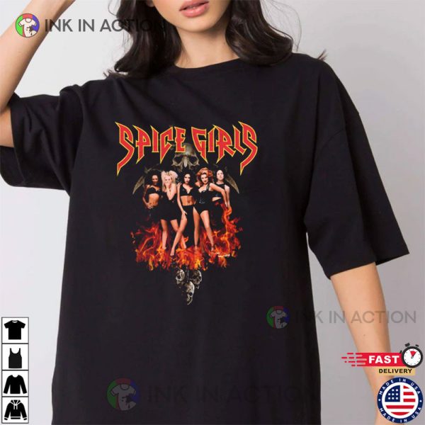 Metal Spice Girls Vintage Style T-Shirt, Spice Girl