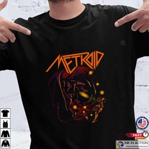 Metroid Space Dragon T-Shirt, Classic Arcade Games