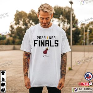 Miami Heat 2023 NBA Finals Trophy T shirt 4 Ink In Action