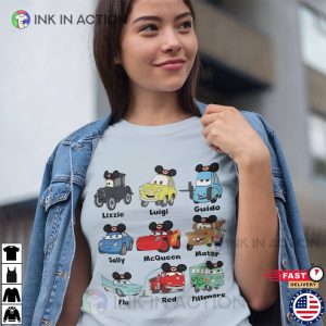 Mickey Ear Cars Shirt, Lightning McQueen And Mater Friends Funny Shirt