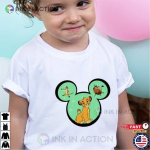 Mickey Ear Lion King simba timon and pumbaa Animal Kingdom Shirt Ink In Action