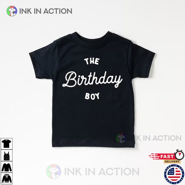 Minimalist The Birthday Boy Shirt, 1st Birthday Outfit for Boy