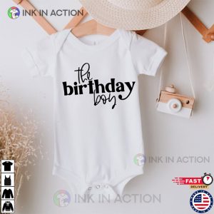 Minimalist The birthday boy Shirt Boy Birthday Shirt 3