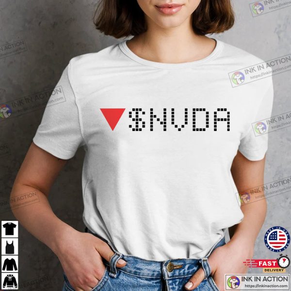 NVIDIA Stock Ticker Red Essential T Shirt