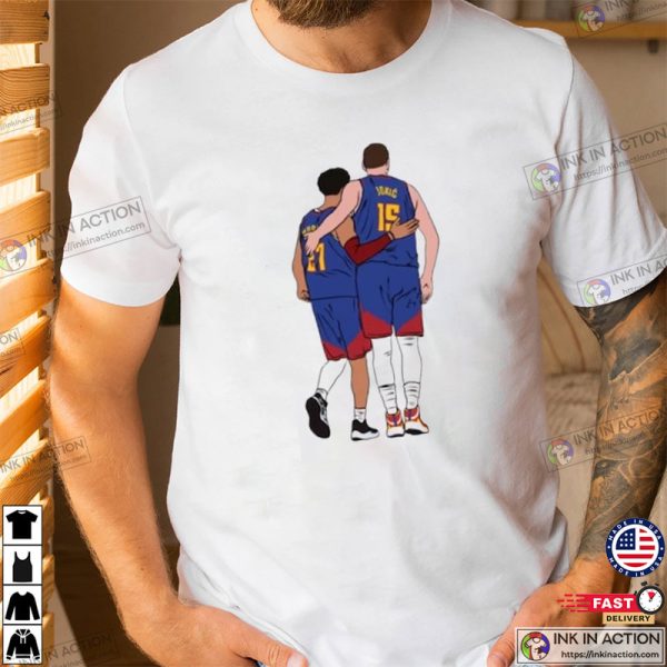 Nikola Jokic & Jamal Murray Graphic Tee, Denver Nuggets Shirt