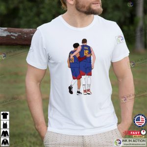 Nikola Jokic Jamal Murray Graphic Tee Denver Nuggets Shirt 4 Ink In Action