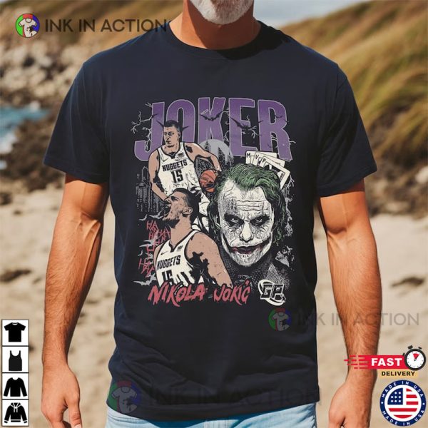 Nikola Jokic The Joker Shirt, Nikola Jokic Mvp Vintage 90s Graphic Tee