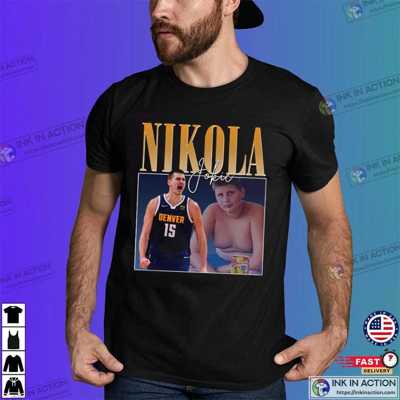 Nikola Jokic 90s Vintage Shirt, Nikola Jokic Mvp - Ink In Action