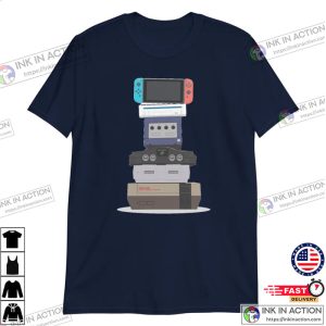 Nintendo Evolution Shirt Gift For Gaming Fan classic arcade games 1 Ink In Action