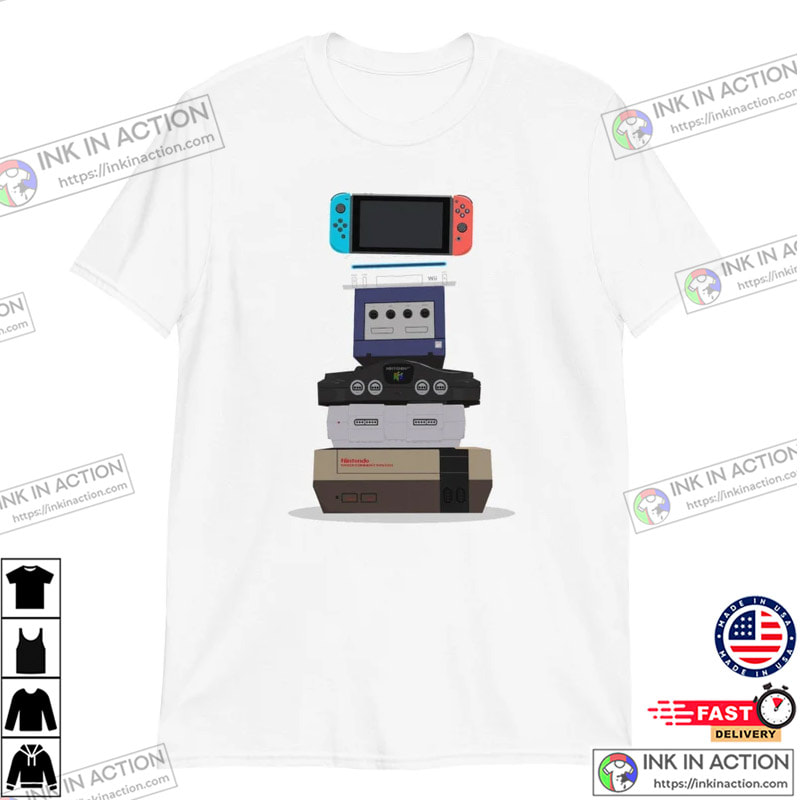 Nintendo Evolution Shirt Gift For Gaming Fan, Classic Arcade Games